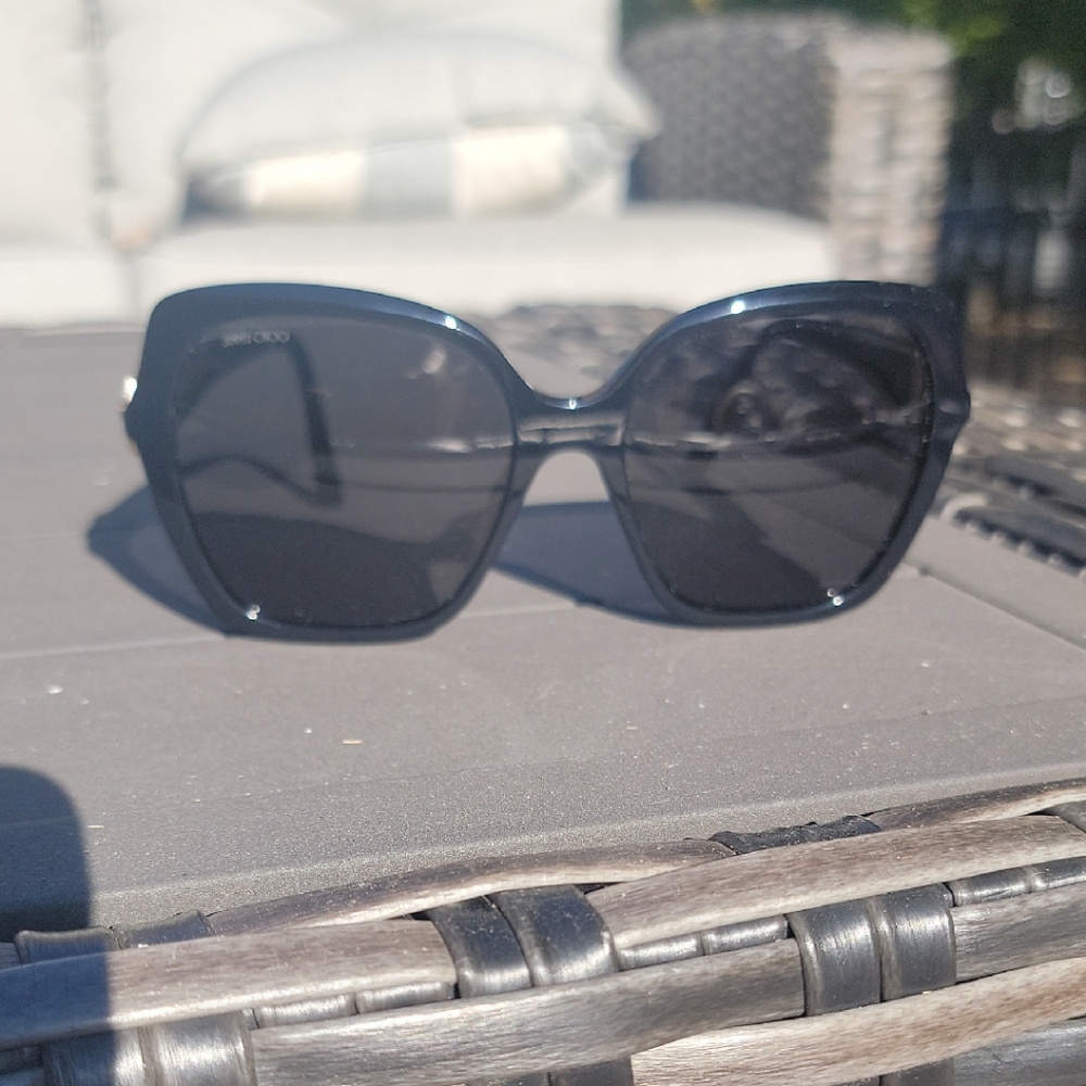 Jimmy Choo Glossy Black Sunglasses